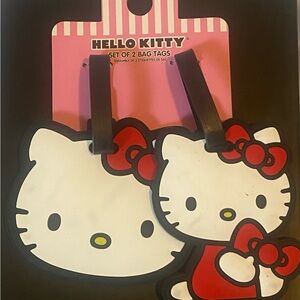 Hello Kitty Bag Tags - Red, White, Black